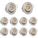 3W IP65 Waterproof LED Ceiling Downlight Round Dimmable Recessed Spotlight Ceiling Lamp AC90-260V DC12V 220V 110V