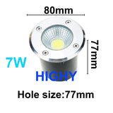 LED Underground light 3W 5W 10W COB Floor Lamp Outdoor Ground Spot Landscape Garden Square Path Buried Yard 85-265V DC12V IP68