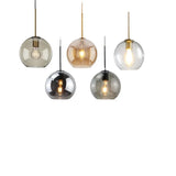 Nordic Glass Pendant Light glass Hanging Lamp Dining Room Chandelier Living Room Bedroom Cafe Study LED Lamps Room Decor Lustre
