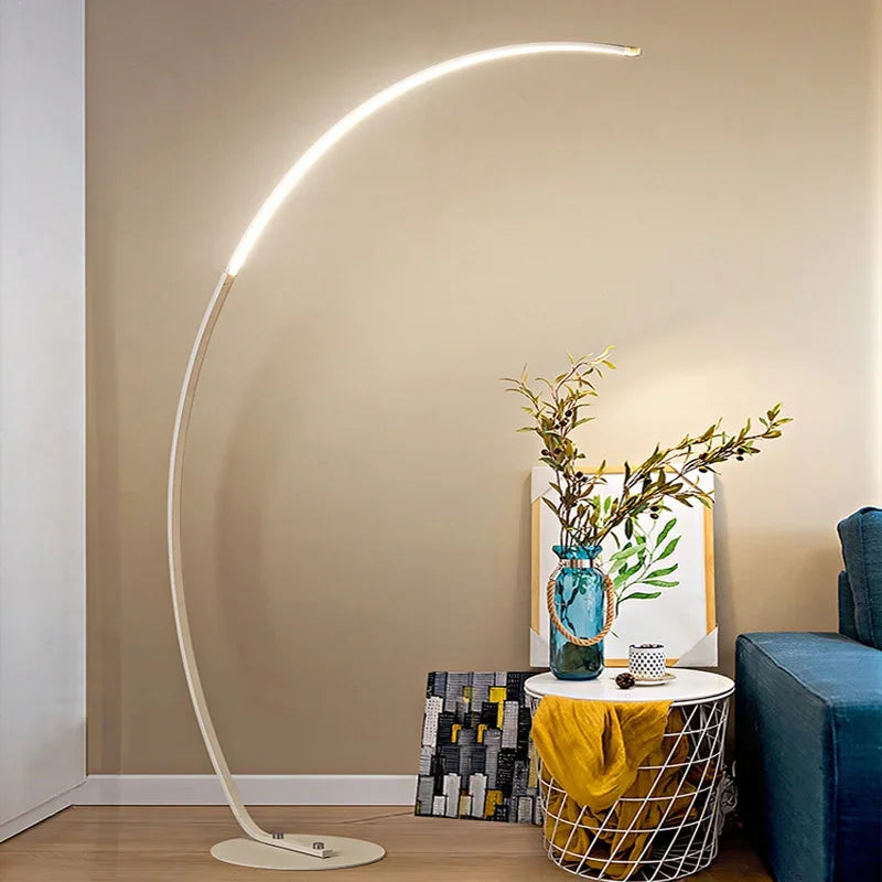 Modern Nordic LED Floor Lamp | Minimalist Fishing Light for Study & Living Room