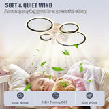 Modern LED Ceiling Fan with Light - Low Noise Chandelier for Bedroom & Kitchen