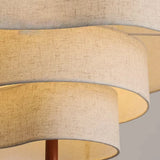 Nordic Minimalist Wabi Sabi Fabric Chandelier Living Dining Room Bedroom Pendant Light Home Indoor Lighting Hanging Lamp Fixture