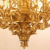 Mid Century Big Pendant Light Baroque Bronze Lamp Church Copper High End Lighting Royal Antique Brass Chandelier
