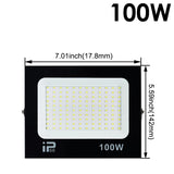 LED Flood Light Outdoor Spotlight (10W–100W) 220V - 6500K Daylight IP66 Waterproof Wall Lamp for Garage, Gym & Street