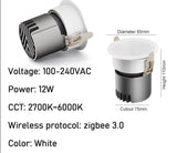 Spot LED Downlights Dimmable 12W 15W Recessed Spotlight 110V 220V  Smart Lamps Control With Alexa Google Home Voice