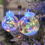 Christmas Balls Santa Claus Led Garland Curtain Lights Christmas Decorations for Home New Year 2023 Gifts Navi dad Tree Xmas Gift