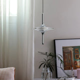 Crystal UFO Chandelier Pendant Lamp Bedside Pendant Light Entryway Hallway Background Wall Ambient Light Entrance Decoration