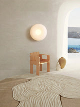 Modern Nordic round LED wall lamp bedroom balcony entrance porch lamp warm guest dining room ceiling light chandelier