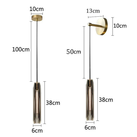 Luxury Pure Copper Crystal Pendant lamp Indoor living room dining room bar counter bedroom bedside hanging lamp