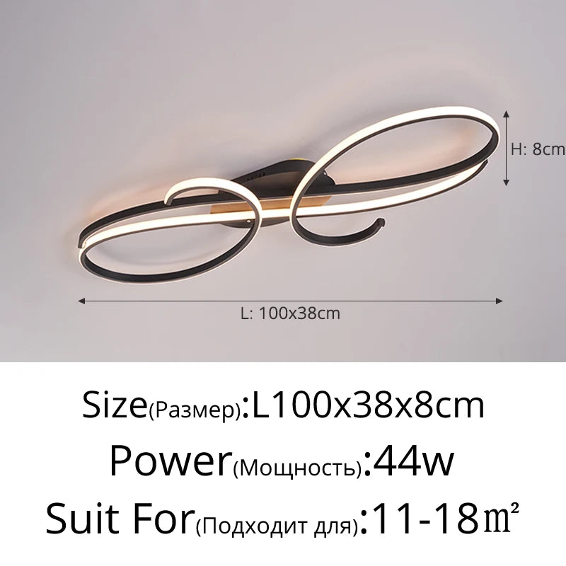2026 Luxury Atmospheric Living Room Bedroom Ceiling Light Modern Simple High-end LED Dining Hall Ceiling Lamps Creative Home Light