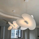 Modern Italian Minimalist Silk Pendant Light - Nordic White Ceiling Hanging Lamp Fixture for Loft, Villa, Living Room & Hotel