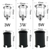 IP67 Waterproof Outdoor LED Recessed Inground Light (3W/5W, DC12V/AC220V) - Underground Landscape Spotlight for Steps, Stairs, Decks & Floors