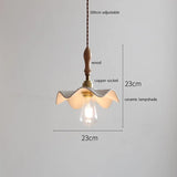 Butterfly Ceramic LED Pendant Lamp Beside Wooden Handle Copper Socket Home Decors Bedroom Dining Living Room Light Hang lamp