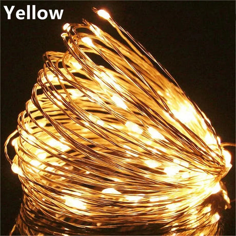 5M LED String Lights Waterproof Led Copper Wire Fairy Lights Battery Operated DIY Wedding Party Christmas Decoration Garland