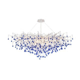 Branch Chrome Crystal Chandelier Lighting For Dining Living Room Kitchen Table Bedroom Luxury Crystal Ceiling Chandeliers