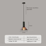 Industrial LED Pendant Light Retro Multi head Cement Hanging Fixture Living Room Bedroom Illumination Bar Dining Room Decors Lamp