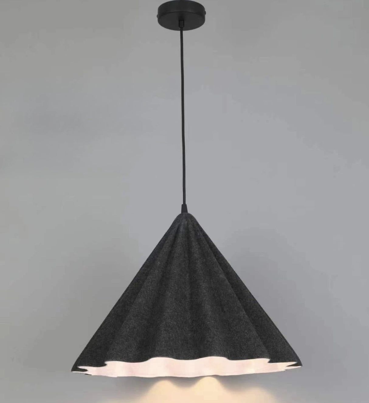 Nordic Design Felt Pleated LED Pendant Light - Modern Living Room Decorative Chandelier