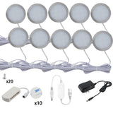 Tuya Wifi 12V LED Under Cabinet Lighting Dimming White/ Warm White Kitchen Counter Furniture Lighting Kit for Alexa Google Home