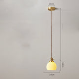 White Ceramic Brass Pendant Lights Fixtures Restaurant Bedroom Bedside Nordic Japanese Style Hanging Lamp LED Hanglampen