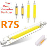 Deep Dimmable R7S COB LED Corn Lamp - 78mm 118mm Flicker-Free Halogen Replacement