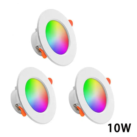 LED Smart Downlight Indoor Light Spotlight Tuya Bluetooth Control 10W 15W RGB+CW+WW AC 85-265V Ceiling Light Decoration