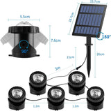 Solar Underwater RGB LED Landscape Spotlight (IP68 Waterproof) - Outdoor Solar Light for Ponds, Pools, Gardens & Aquariums