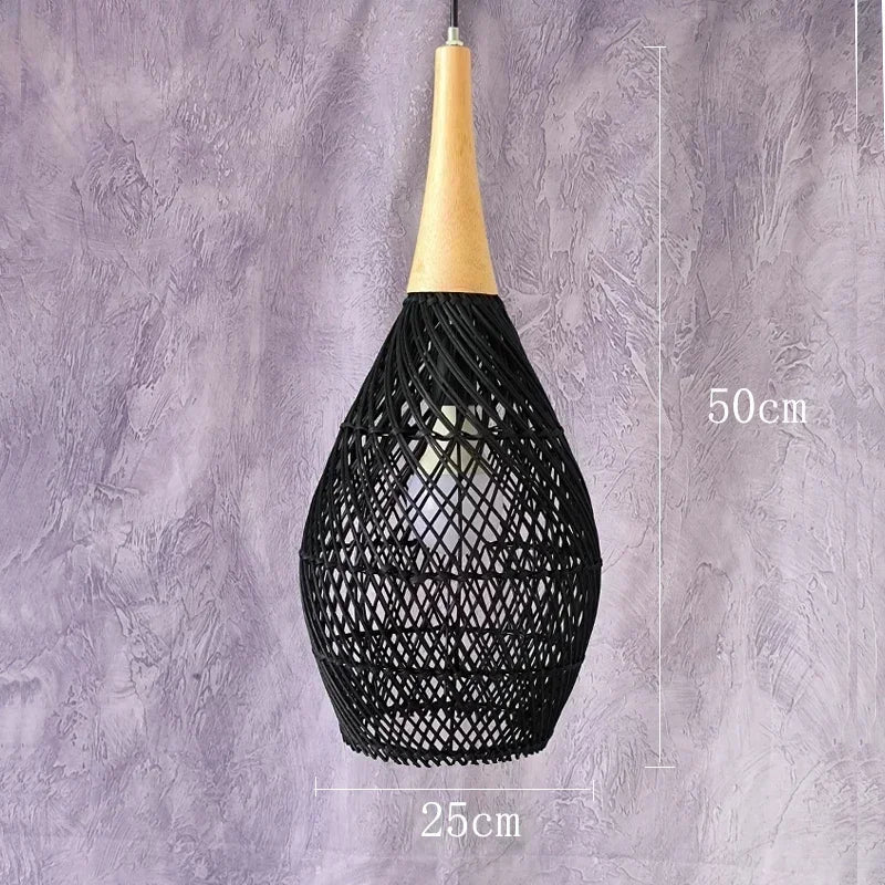 2026 Southeast Asian Rattan Lamps Handmade Pendant Lights Hight Quality Dining Room Restaurant Kitchen Light Fixtures