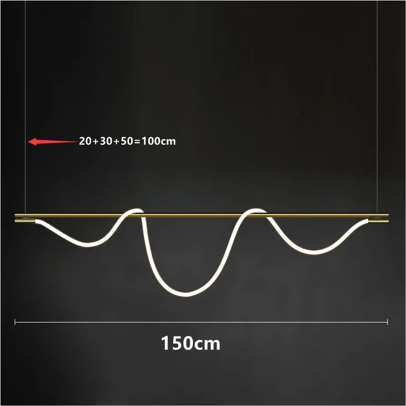 Modern Long Hose Led Art Ceiling Chandelier For Dining Room Kitchen Bar Pendant Lighting Suspension Design Lusters Luminaires