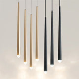 Dimmable Cone Long Tube LED Pendant Light Hanging 7W Lamp Aluminum Acrylic Home Kitchen Island Dining Living Room Bar Cafe