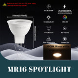 20-Pack MR16 LED Spotlights - GU5.3 12V / 110V / 220V Bi-Pin Bulbs