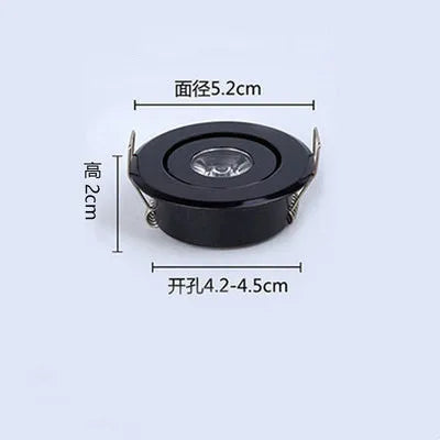3W LED Mini Ceiling Spotlight - Recessed AC85-265V Micro Downlight