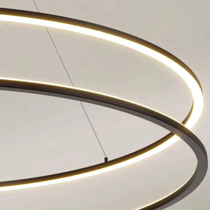 Minimalist Nordic LED Pendant Light Modern Home Decor Dining Room Bedroom Hanging Lamp Round Acrylic Chandelier