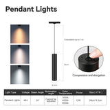 LED Magnetic Track Light Grille Flood Lamp Modern Embedded Flexible Linear Fixture LED Spotlight 3 Color CCT Ceiling Indoor Livi
