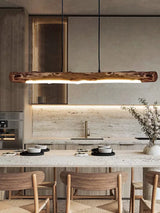 Minimalist Wood Pendant Lights Japanese Style Kitchen Bar Dining Room Hang Lamp Cord Adjustable Warm New Design
