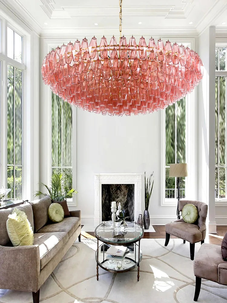 2027 Murano Glass Wish Bottle Pendant Lamp Colorful Glass Electroplated Brass Silver Round Dimmable Ceilings Lustre