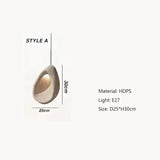 Modern Wabi-sabi Handmade Led Pendant Light Living Dining Room Irregular Chandelier Home Decor Loft Bedroom Hanging Lamp Fixture