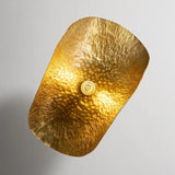 Minimalist Creative Decor Copper Pendant Lamps Lotus Leaf Hat Lamp Living Room Restaurant Light Bar LED Chandelier