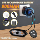 Wireless Turn Signal Bike Tail Light - Type-C Rechargeable Bicycle Warning Light
