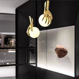 Nordic Resin Wall Lamps Creative Art Hand Sconces Lights for Home Decor Bedroom Corridor Balcony LED Lighting Fixture Luminaria