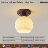 Home Lighting Walnut Copper LED Ceiling Light Corridor Living Room Light Interior Decoration Modern Ceiling Light Fixtures