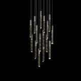 Modern Loft LED Chandelier K9 Crystal Chrome Duplex Stair Chandelier Living Room Hotel Ceiling Hanging Light Luxury Pendant Lamp
