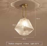 Gold Pendant Lights Chandeliers LED Lamp Modern Home Indoor Fixture AC110-220V Coffee Room Hanging Bar LED Light New Arrival