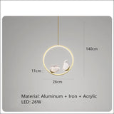 Nordic Luxury Butterfly LED Lights High Quality Bedside Lamp for Bedroom Restaurant Living Room Decoration Acrylic Chandelier