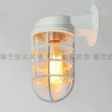 Retro Industrial Wall Lamp for Loft Coffee Bar Corridor Aisle Waterproof Outdoor Sconce Antique E27 Exterior Led Lights Fixture