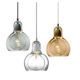 Modern Pendant Light Simple Creative Dining Room Clothing Store Flower Shop Glass Chandeliers E27 Edison Decorative Light Bulb