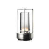 Aluminum Alloy Crystal Lamp LED Rechargeable Touch Table Lamp Restaurant Decoration Atmosphere Night Light Camping Creative Lamp