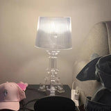 Nordic Designer Transparent White Baroque Ghost Table Lamp Bedside Sofa Lighting Decoration LED Ambient Light