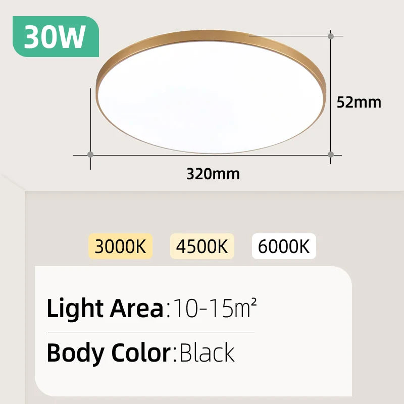 Modern Led Panel Ceiling Lights 165-265V Led Ceiling Lamp for Living Room Bedroom Kitchen LED Lighting Home Decor Led Panel Lamp
