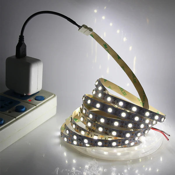 5V USB LED Strip Light SMD 5050 Flexible LED Tape Ribbon TV Backlight Lights Strip Home Decoration 30cm 50cm 1m 2m 3m 4m 5m