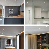 Recessed LED Ceiling Downlight IP65 Waterproof Hotel Home 10W 15W 25W 40W 55W COB Led Spot Light 110V 220V Bathroom Lighting